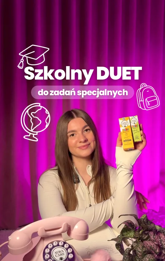 Szkolny duet do zadań specjalnych — Aura Care na TikToku