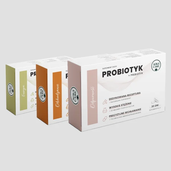 <b>Zestaw indywidualny – 3 sztuki</b></br><small> Wybierz 3 dowolne probiotyki Aura Care</small>