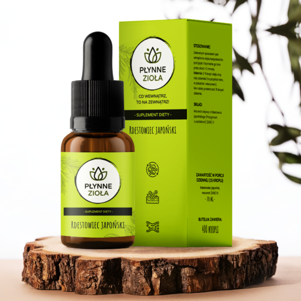 RDESTOWIEC JAPOŃSKI Rdestowiec japoński | 14100 mg PREMIUM, BADANIA, CERTYFIKATY